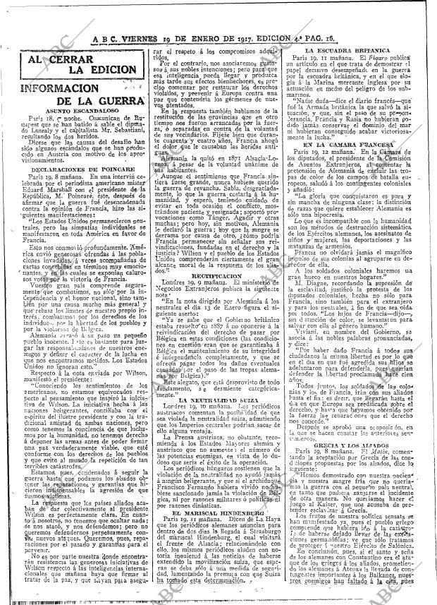 ABC MADRID 19-01-1917 página 16