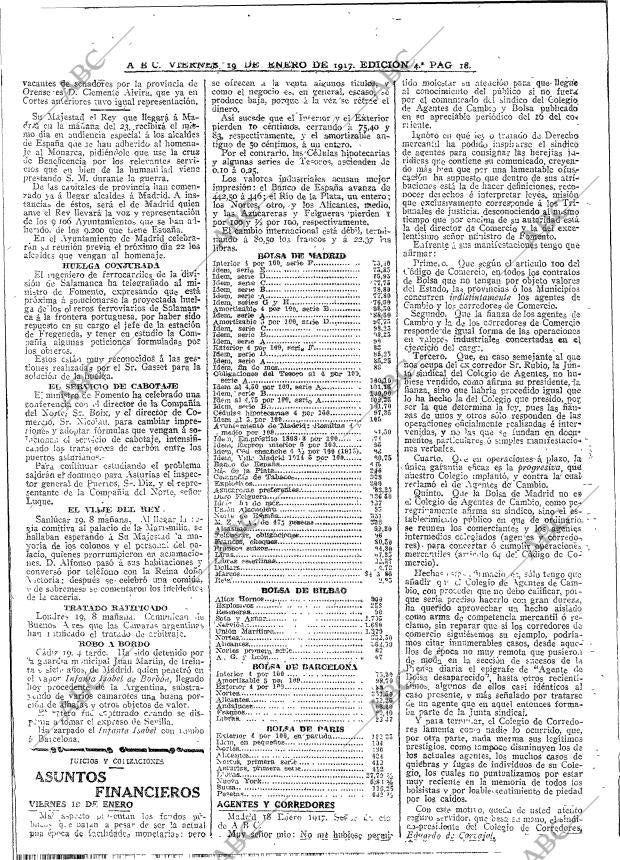 ABC MADRID 19-01-1917 página 18