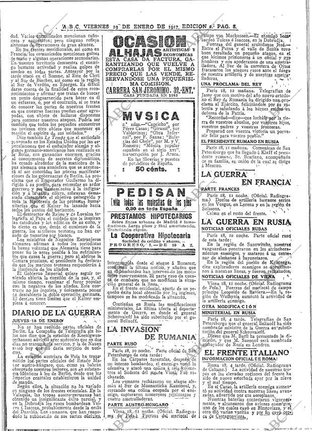 ABC MADRID 19-01-1917 página 8