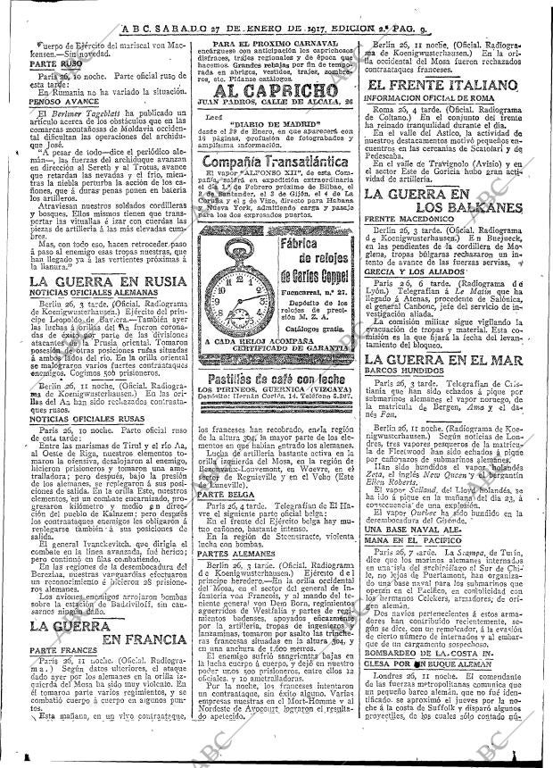 ABC MADRID 27-01-1917 página 9