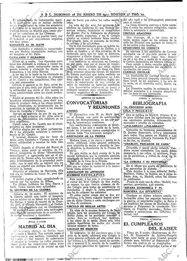 ABC MADRID 28-01-1917 página 12