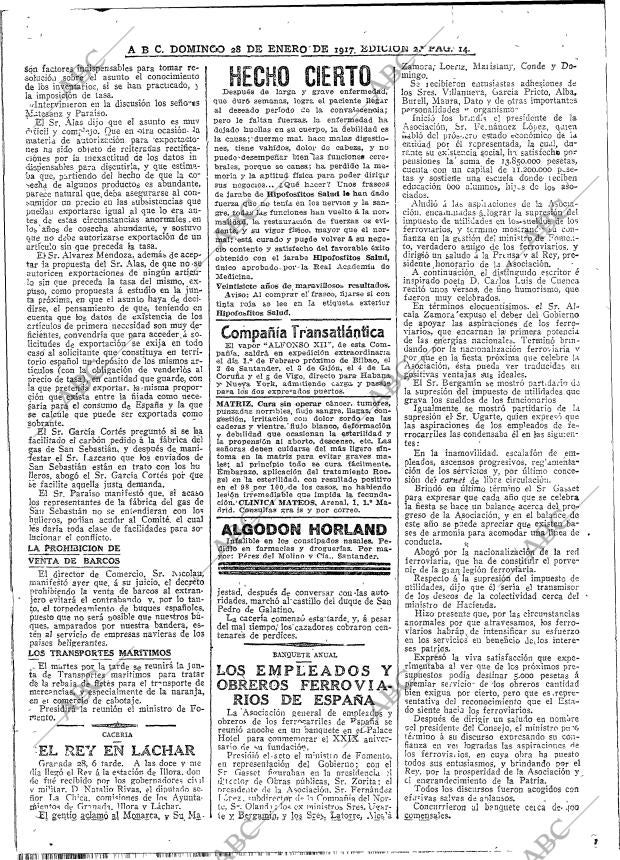 ABC MADRID 28-01-1917 página 14