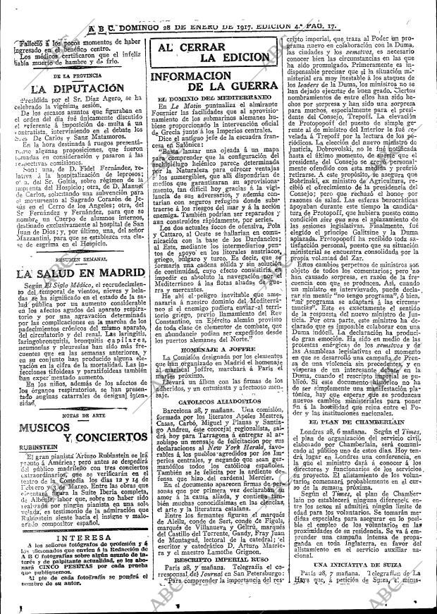 ABC MADRID 28-01-1917 página 17