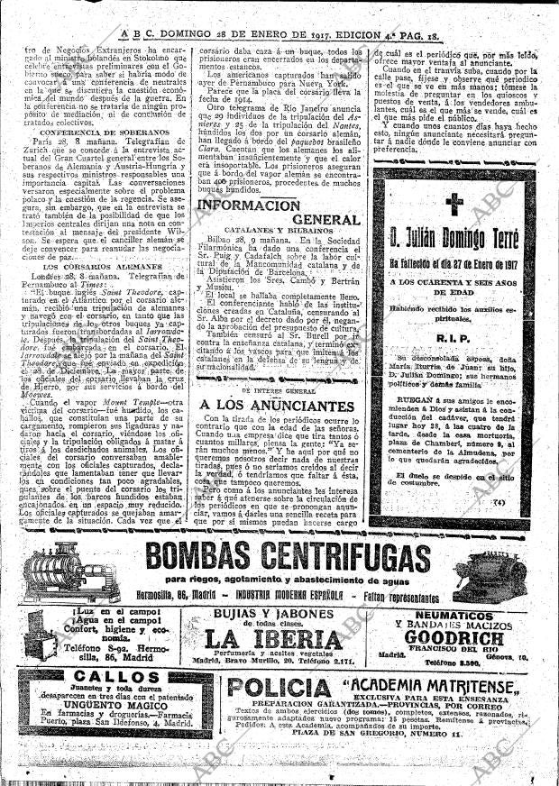 ABC MADRID 28-01-1917 página 18