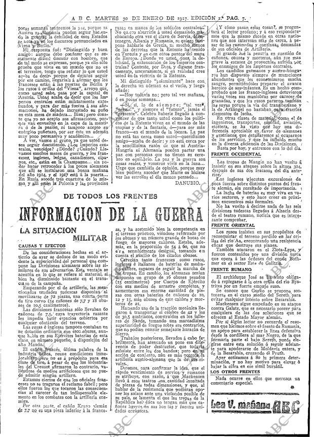 ABC MADRID 30-01-1917 página 7