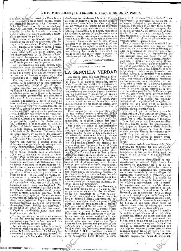 ABC MADRID 31-01-1917 página 6