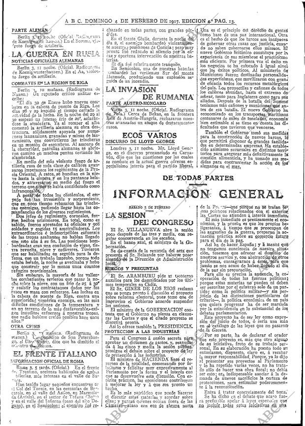 ABC MADRID 04-02-1917 página 13