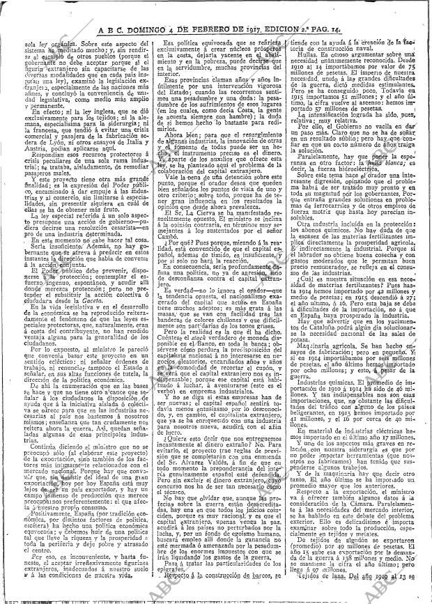 ABC MADRID 04-02-1917 página 14