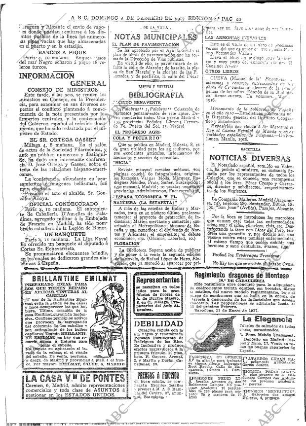 ABC MADRID 04-02-1917 página 20