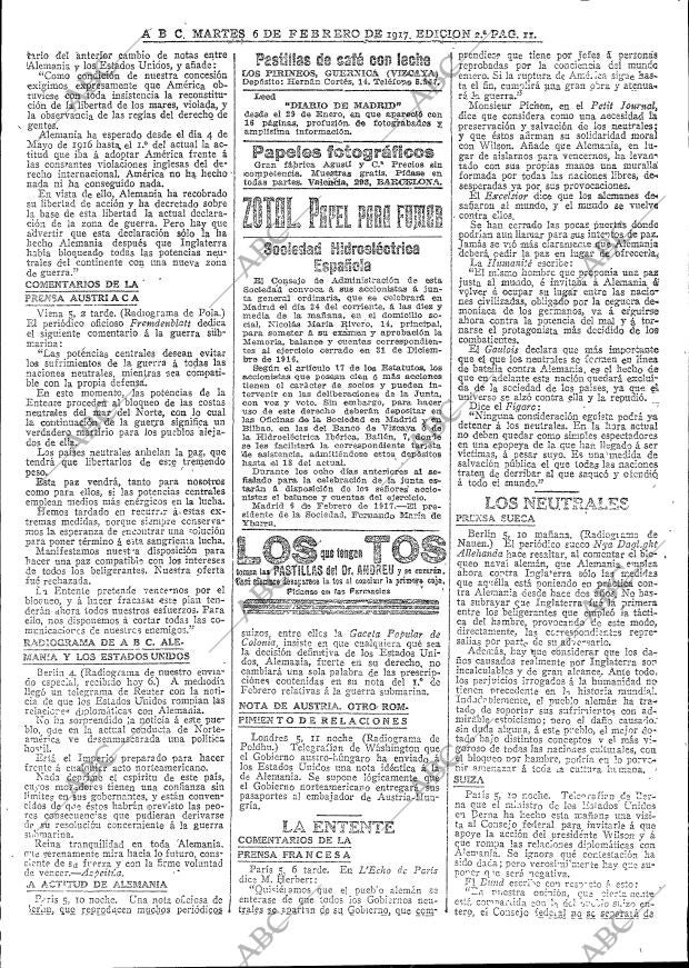 ABC MADRID 06-02-1917 página 11