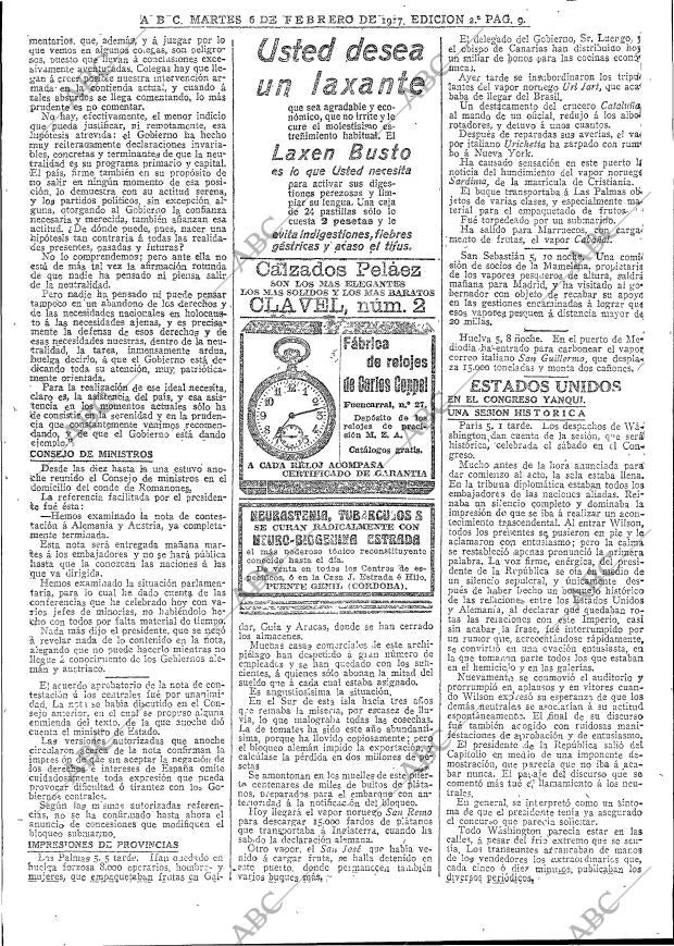 ABC MADRID 06-02-1917 página 9