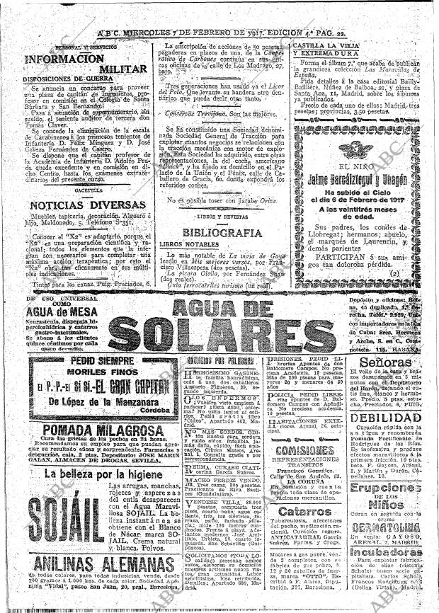 ABC MADRID 07-02-1917 página 22