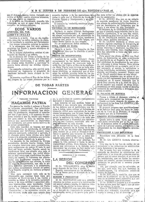 ABC MADRID 08-02-1917 página 16