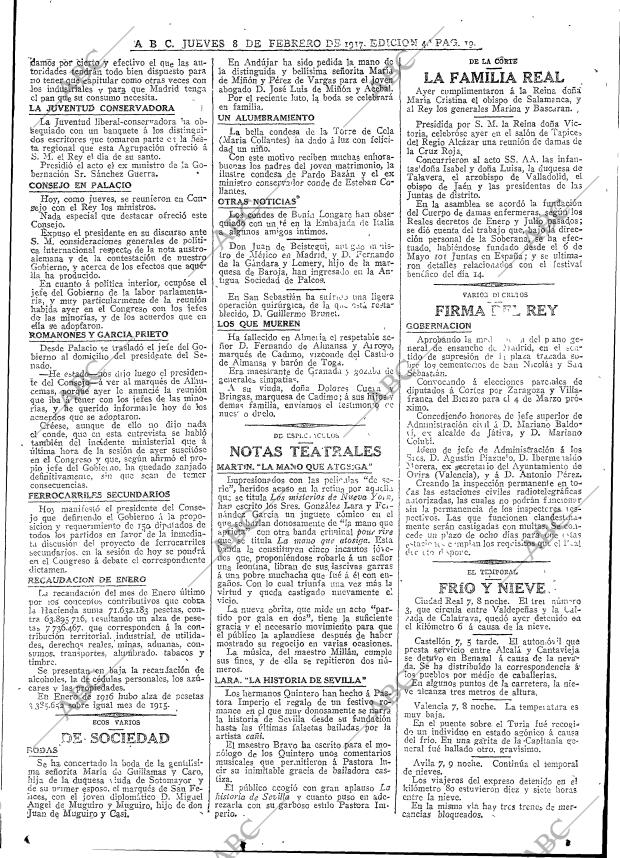 ABC MADRID 08-02-1917 página 19