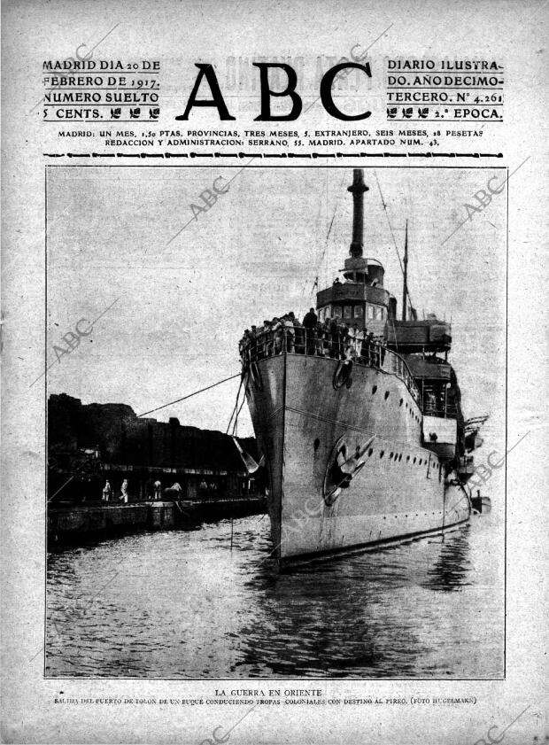 ABC MADRID 20-02-1917 página 1