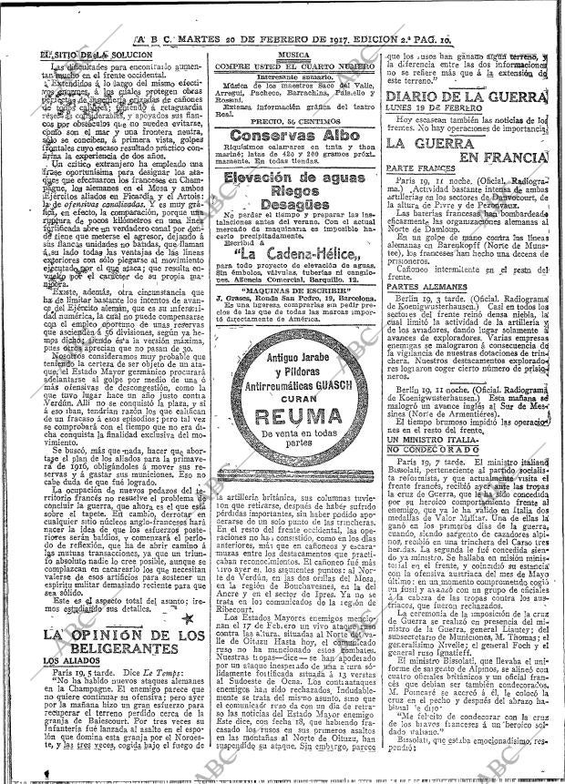ABC MADRID 20-02-1917 página 10