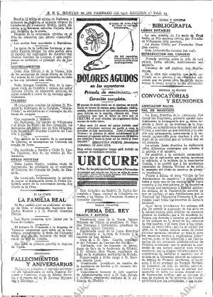 ABC MADRID 20-02-1917 página 14