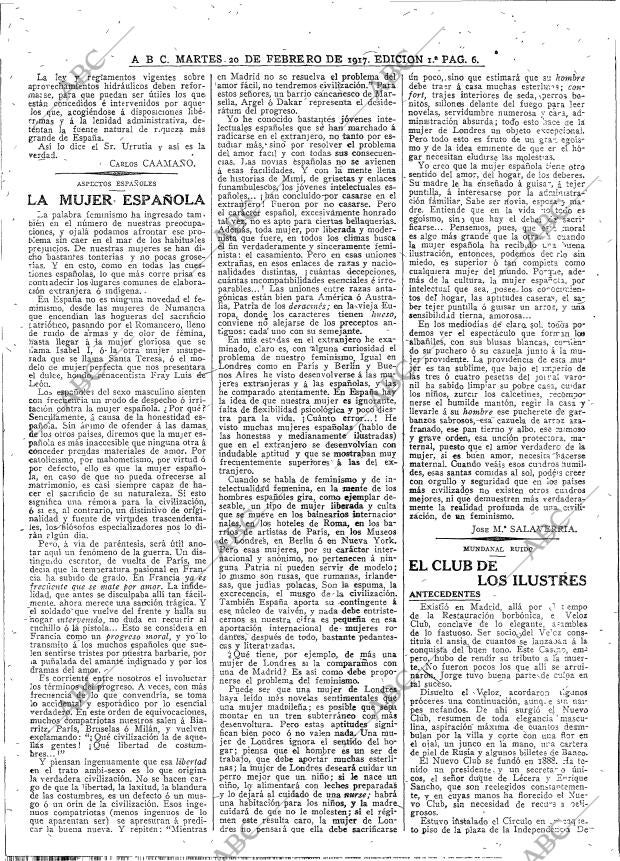 ABC MADRID 20-02-1917 página 6