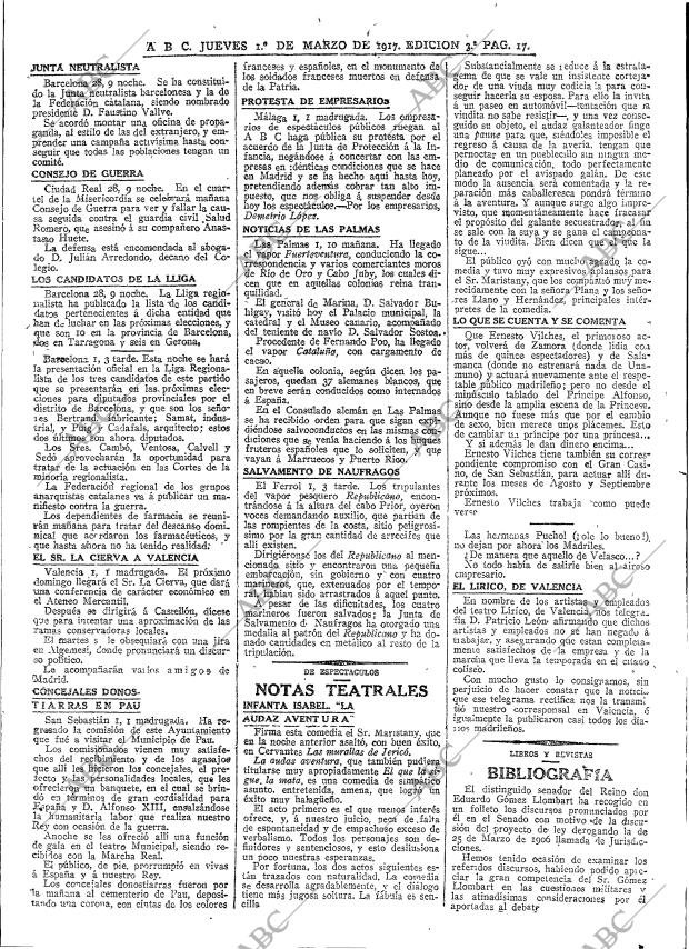 ABC MADRID 01-03-1917 página 17