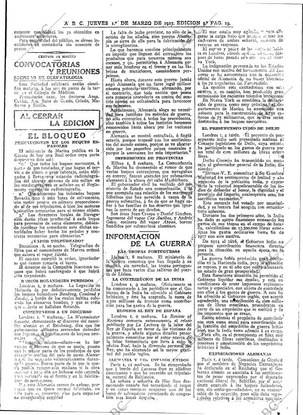 ABC MADRID 01-03-1917 página 19