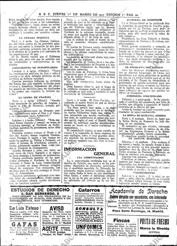 ABC MADRID 01-03-1917 página 20