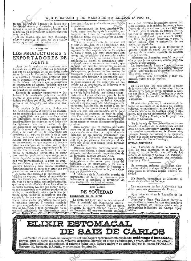ABC MADRID 03-03-1917 página 13