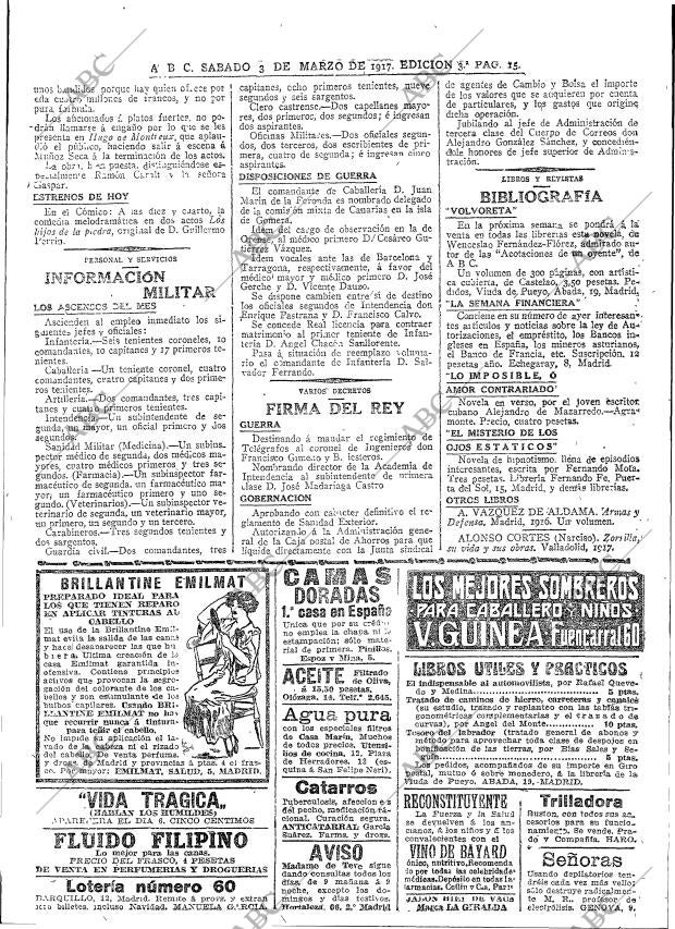 ABC MADRID 03-03-1917 página 15