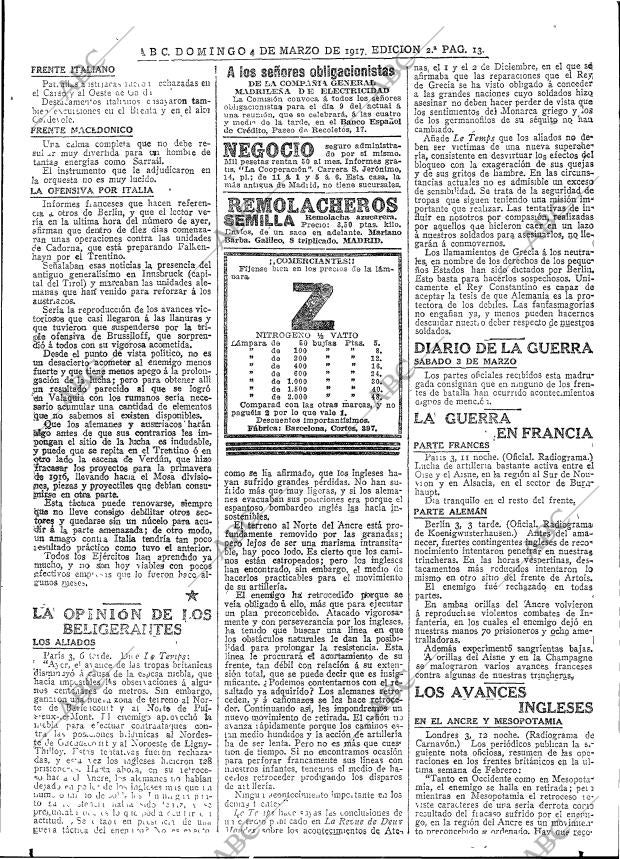 ABC MADRID 04-03-1917 página 13