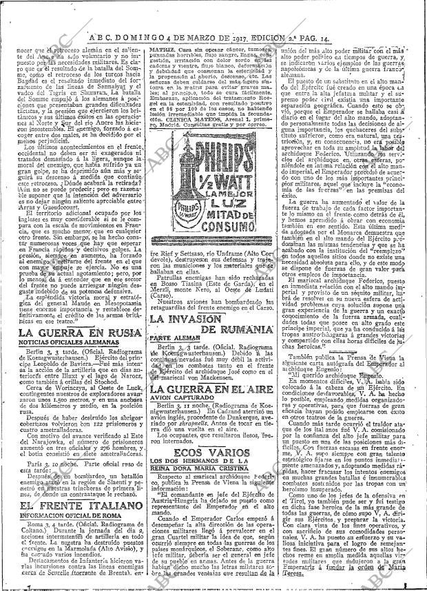 ABC MADRID 04-03-1917 página 14