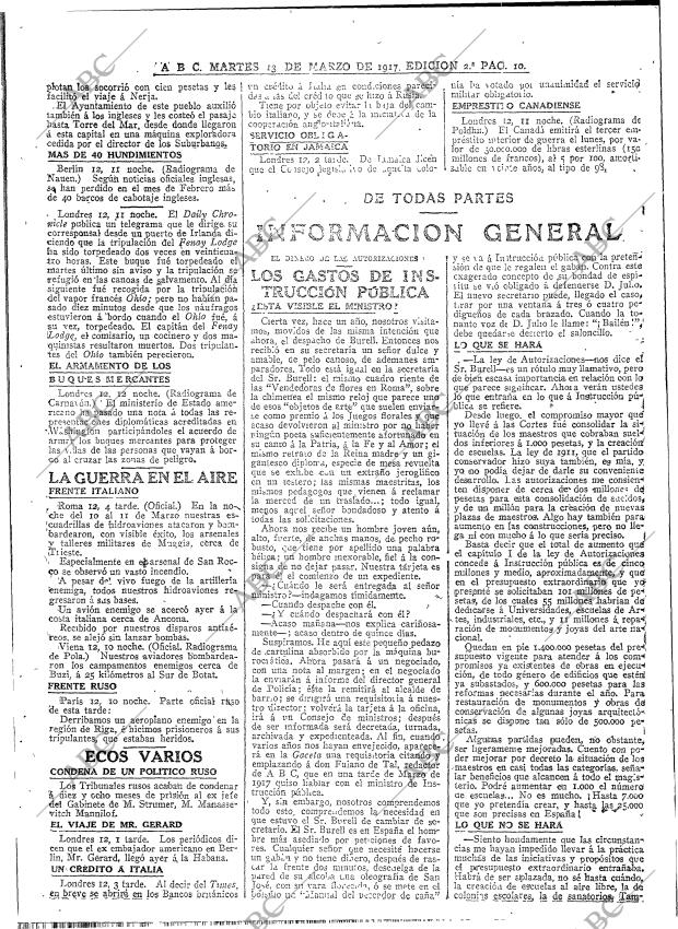 ABC MADRID 13-03-1917 página 10