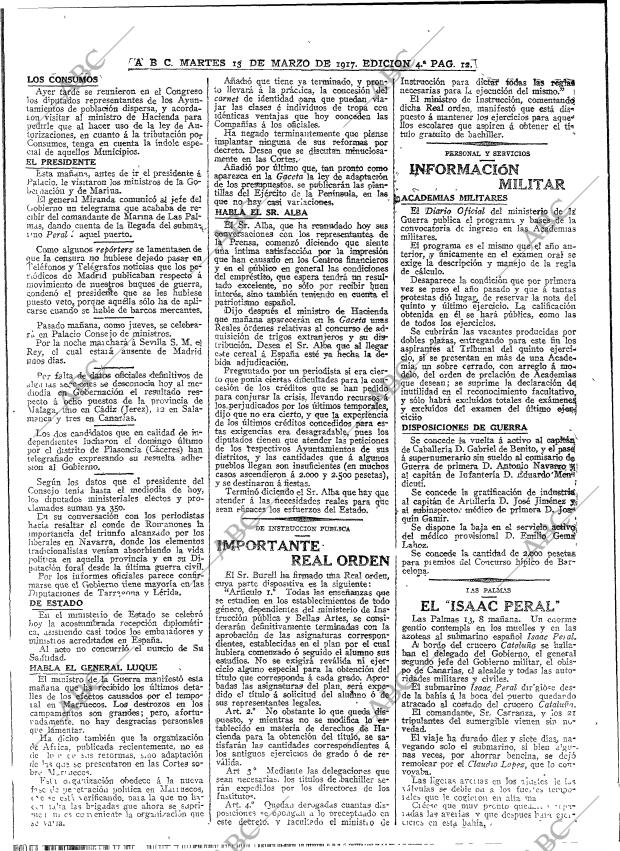 ABC MADRID 13-03-1917 página 12