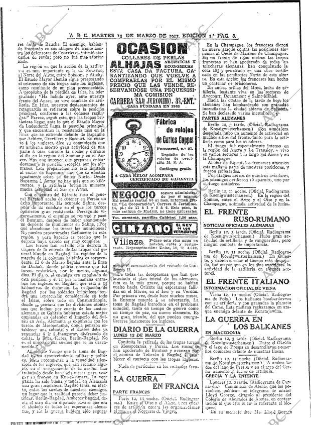 ABC MADRID 13-03-1917 página 8