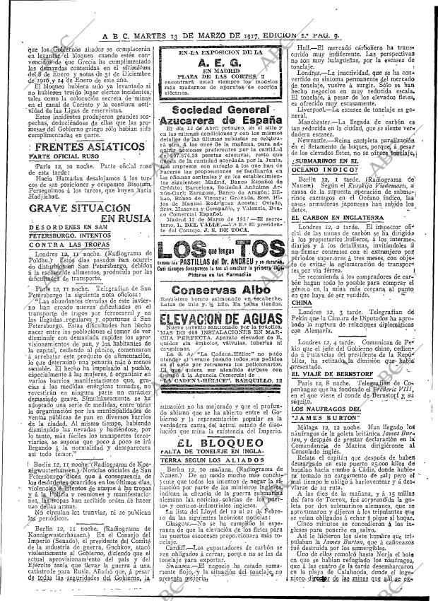 ABC MADRID 13-03-1917 página 9