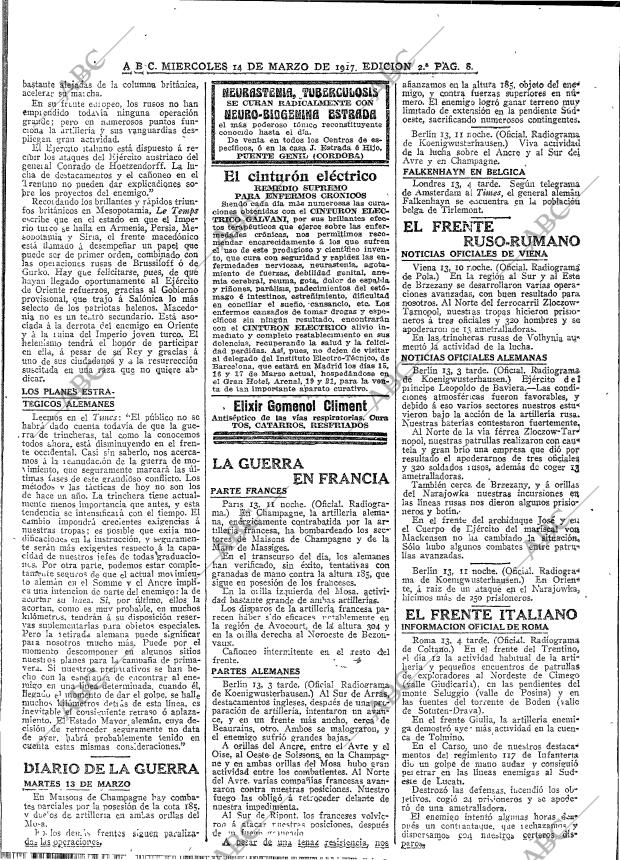 ABC MADRID 14-03-1917 página 8