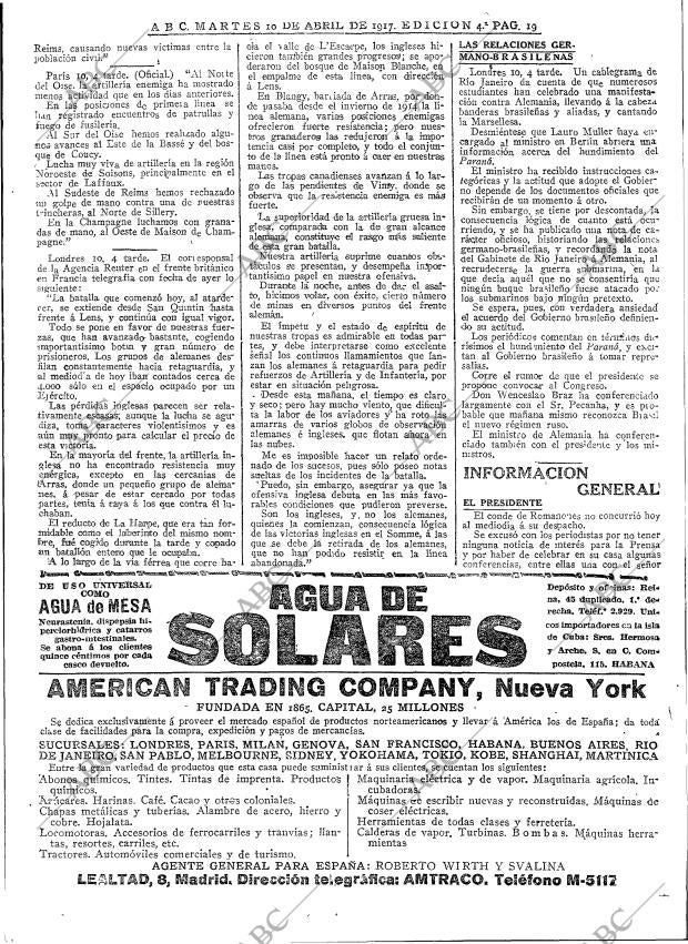 ABC MADRID 10-04-1917 página 19