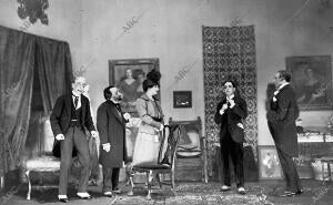 Una escena de la comedia de Bennet, Traducida por Dotesio y Arroyo, "el glorioso...