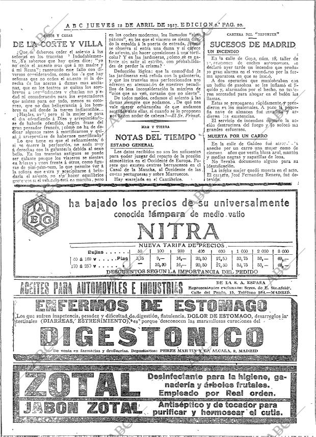 ABC MADRID 12-04-1917 página 20