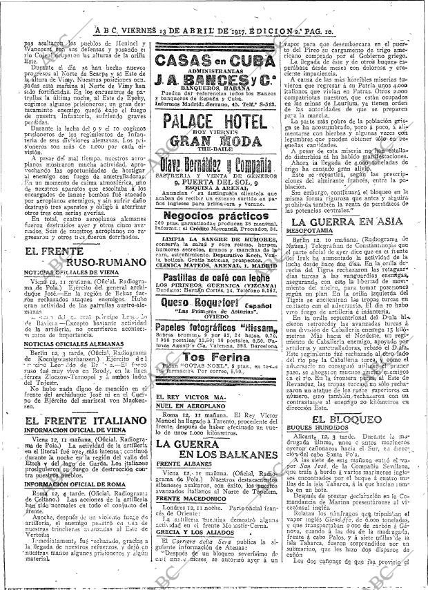 ABC MADRID 13-04-1917 página 10