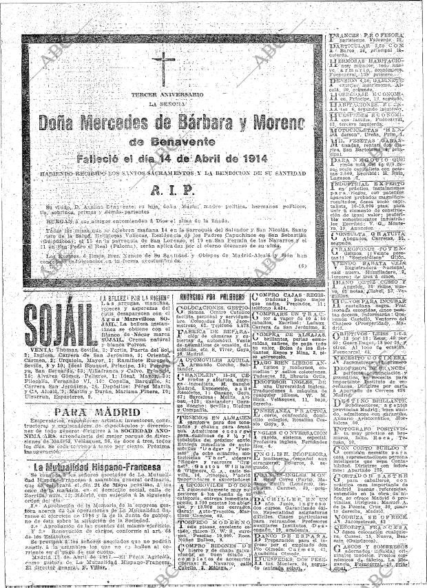 ABC MADRID 13-04-1917 página 22