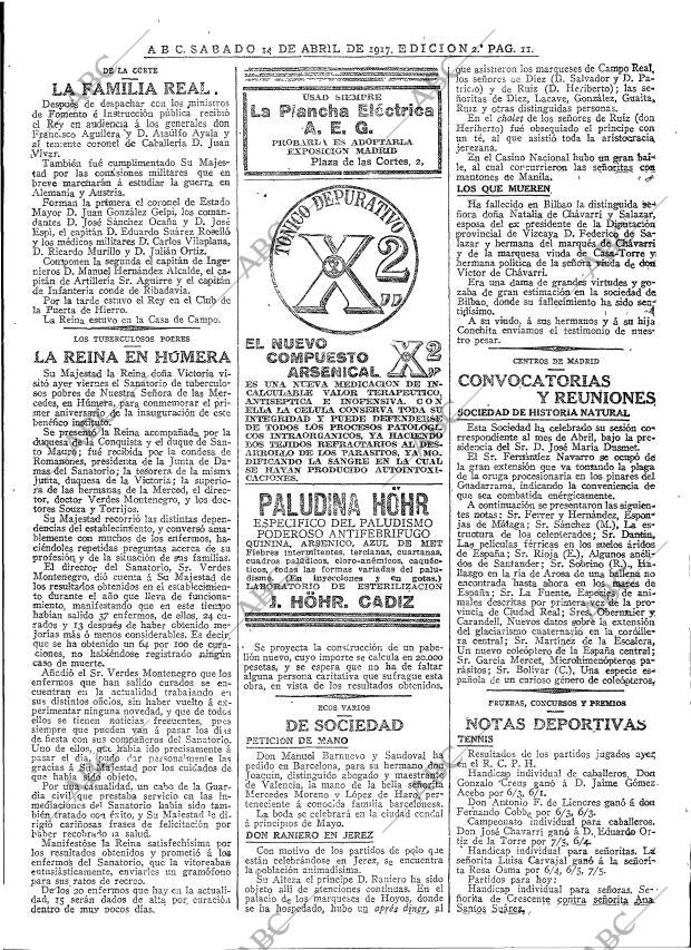 ABC MADRID 14-04-1917 página 11