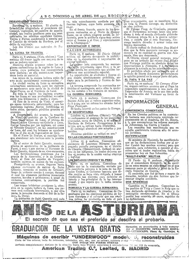 ABC MADRID 15-04-1917 página 18