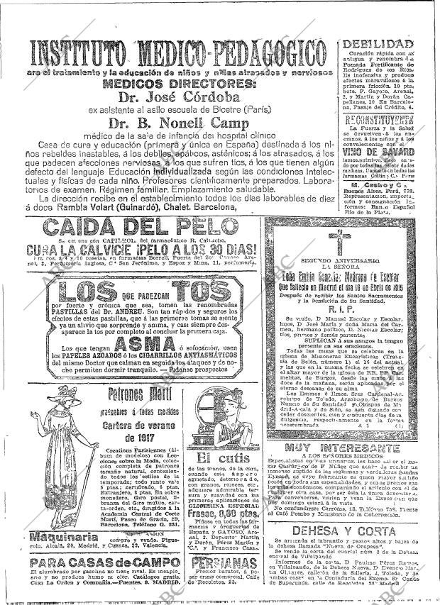 ABC MADRID 15-04-1917 página 22