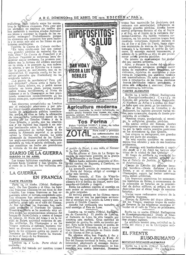 ABC MADRID 15-04-1917 página 9