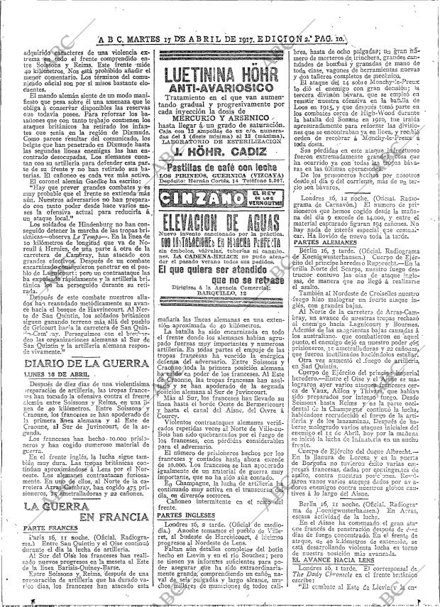 ABC MADRID 17-04-1917 página 10