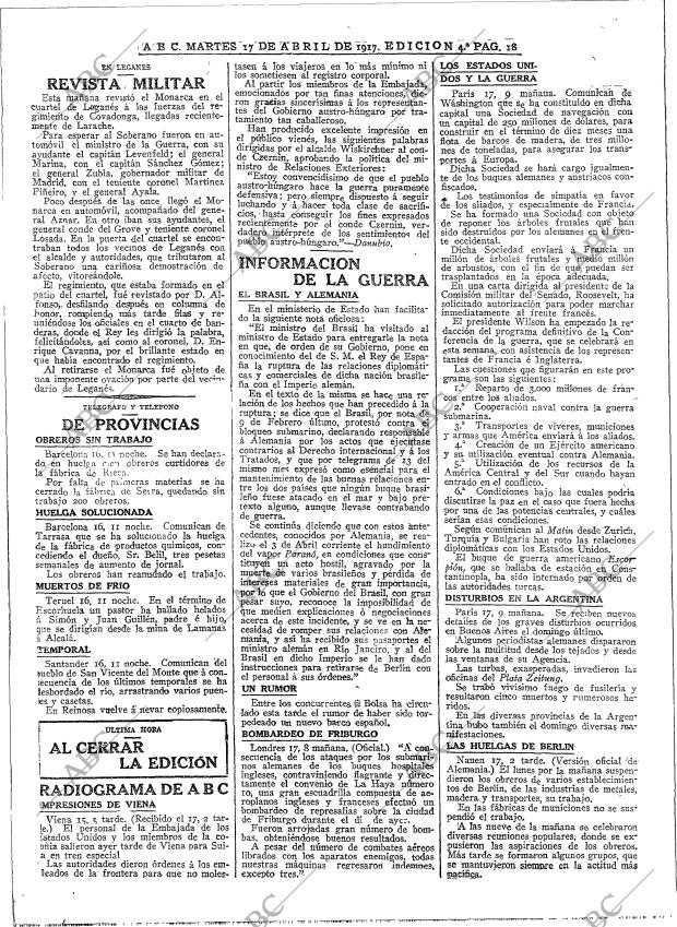 ABC MADRID 17-04-1917 página 18