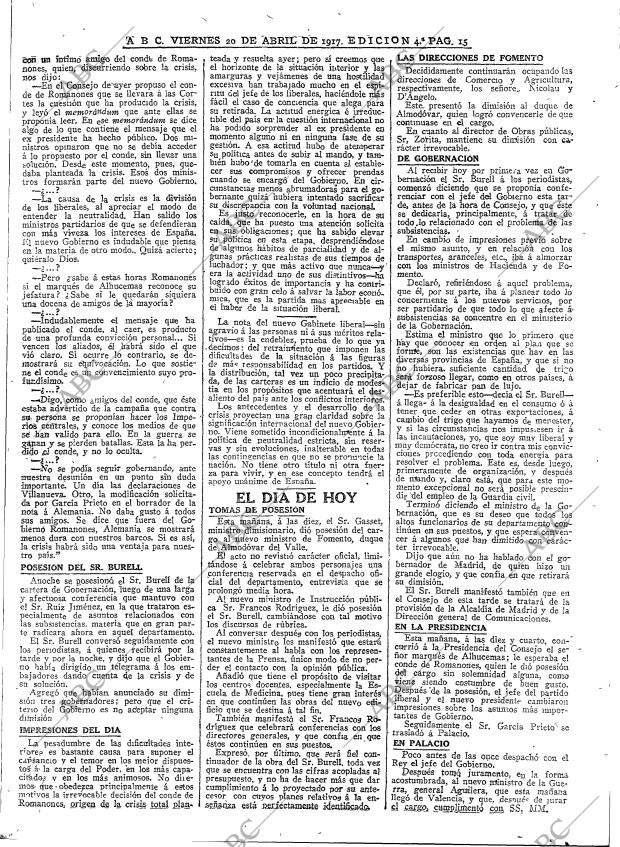 ABC MADRID 20-04-1917 página 15