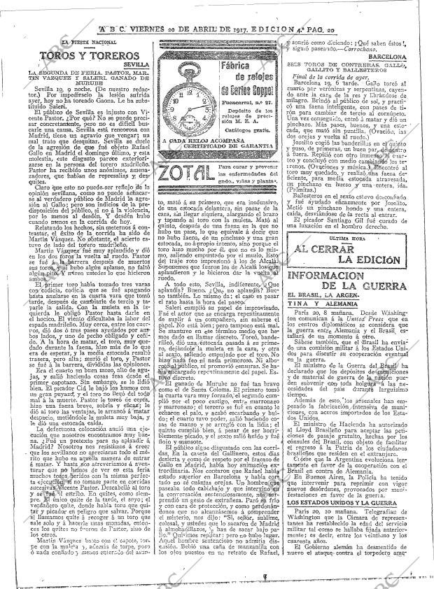 ABC MADRID 20-04-1917 página 20