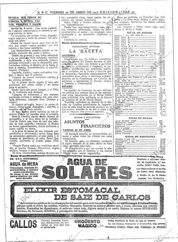 ABC MADRID 20-04-1917 página 22