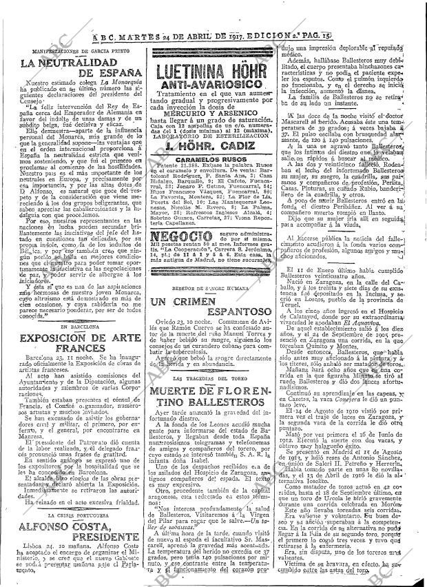 ABC MADRID 24-04-1917 página 15