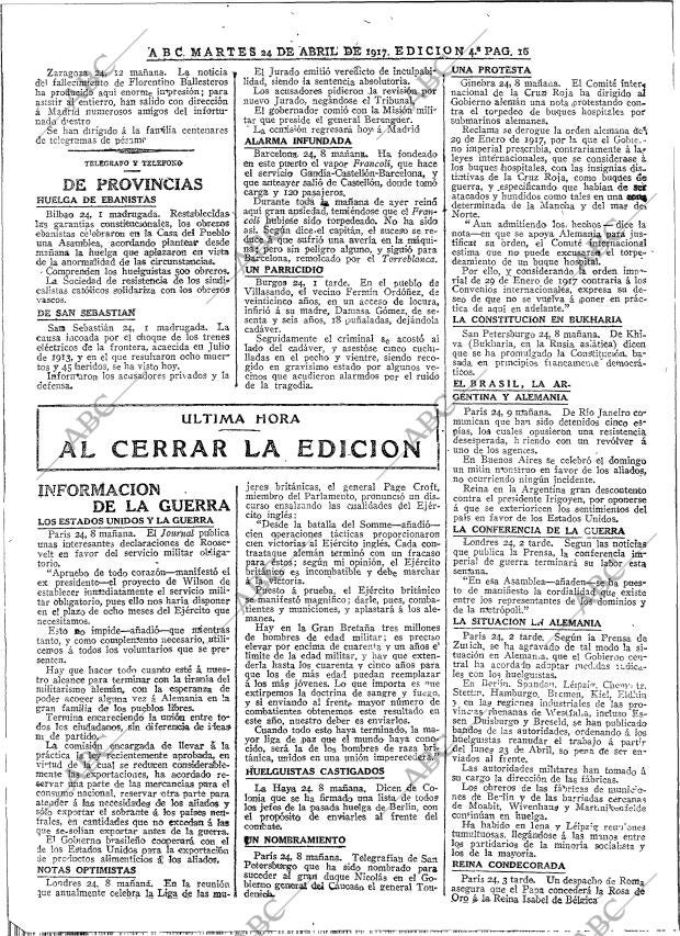 ABC MADRID 24-04-1917 página 16